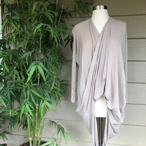 🎉Fashion Nova Tan Deep Scoop Neck HiLo Sweater